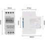 Temporizator (12VDC/AC), programabil 1 secundă până la 99 de ore Releu de timp pentru ciclu automat infinit